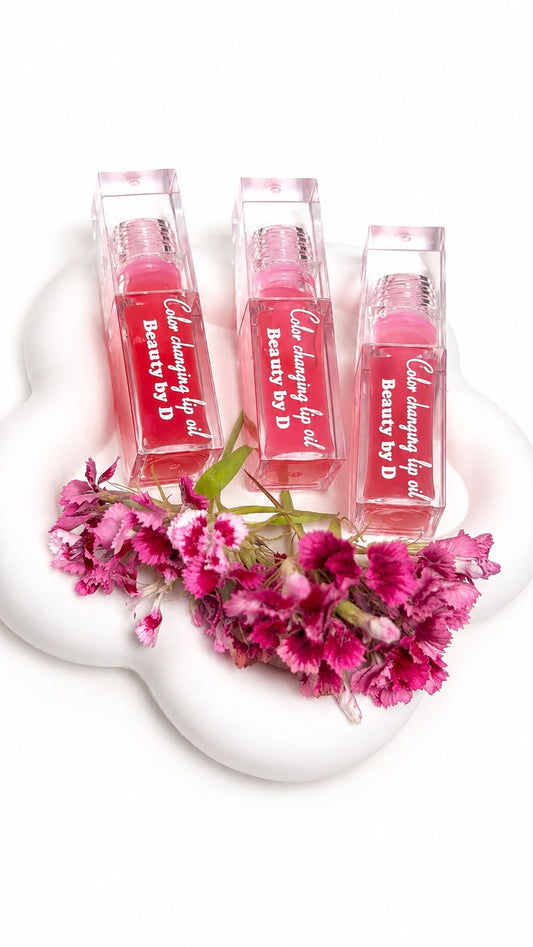 Color changing lip oil